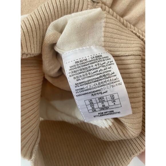 GUESS STRIPPED CROPPED CARDIGAN SIZE XS - Picture 5 of 7